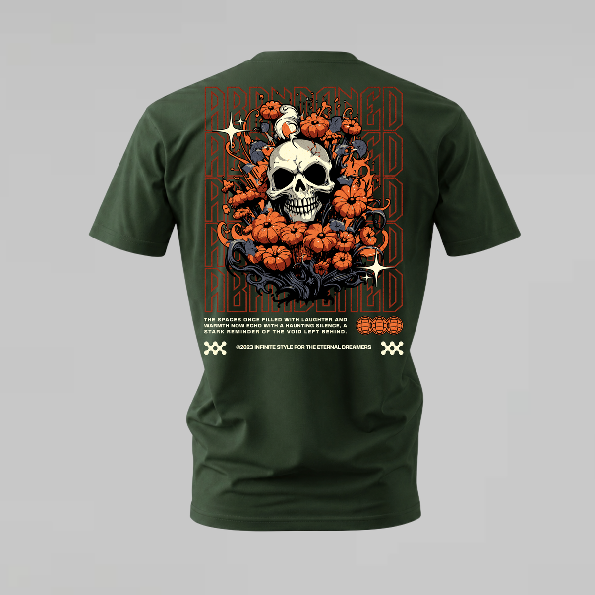 ABANDONED SKULL Graphic T-Shirt