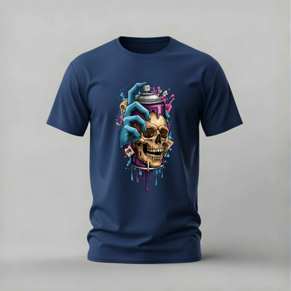 SKULL SPRAY Graphic T-Shirt