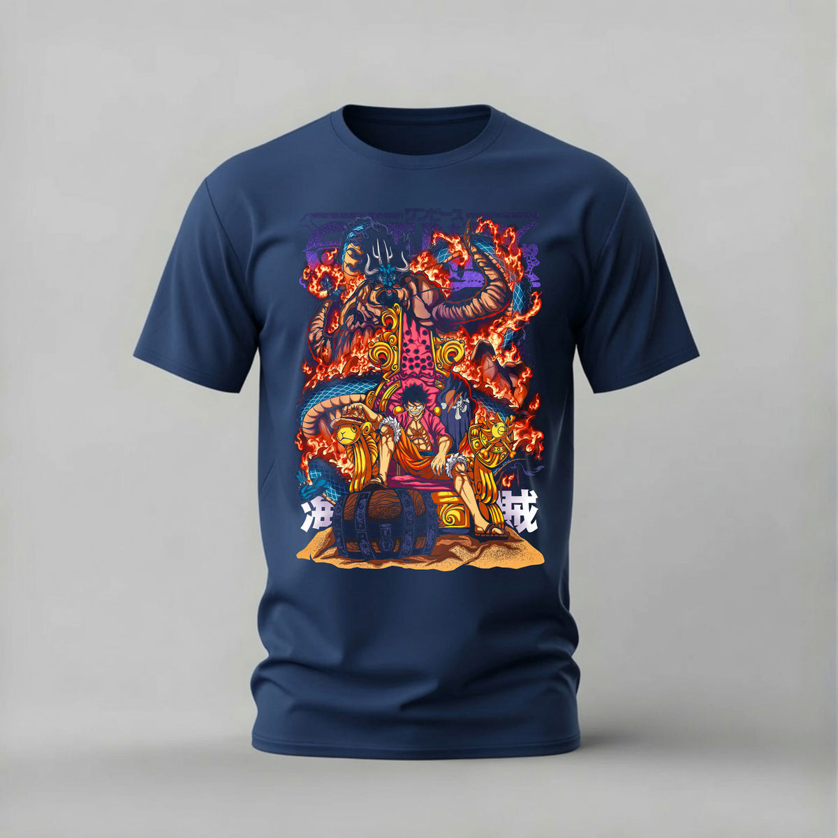 LUFFY KAIDO THRONE Graphic T-Shirt