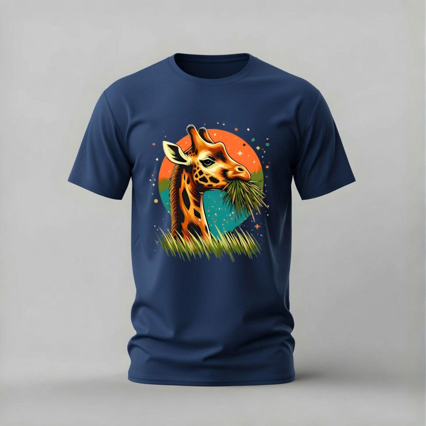 GIRAFFE SUNSET Graphic T-Shirt