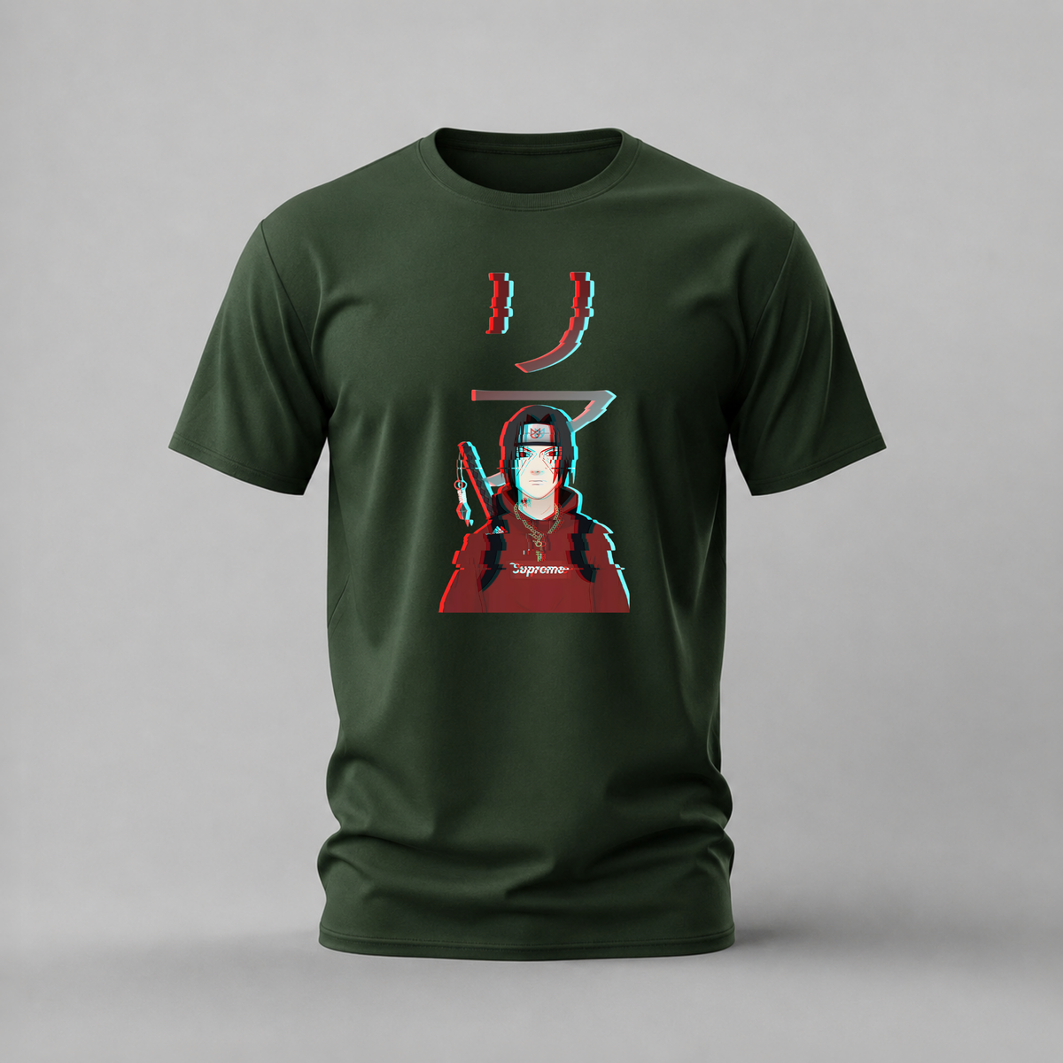 ITACHI SUPREME GLITCH Graphic T-Shirt