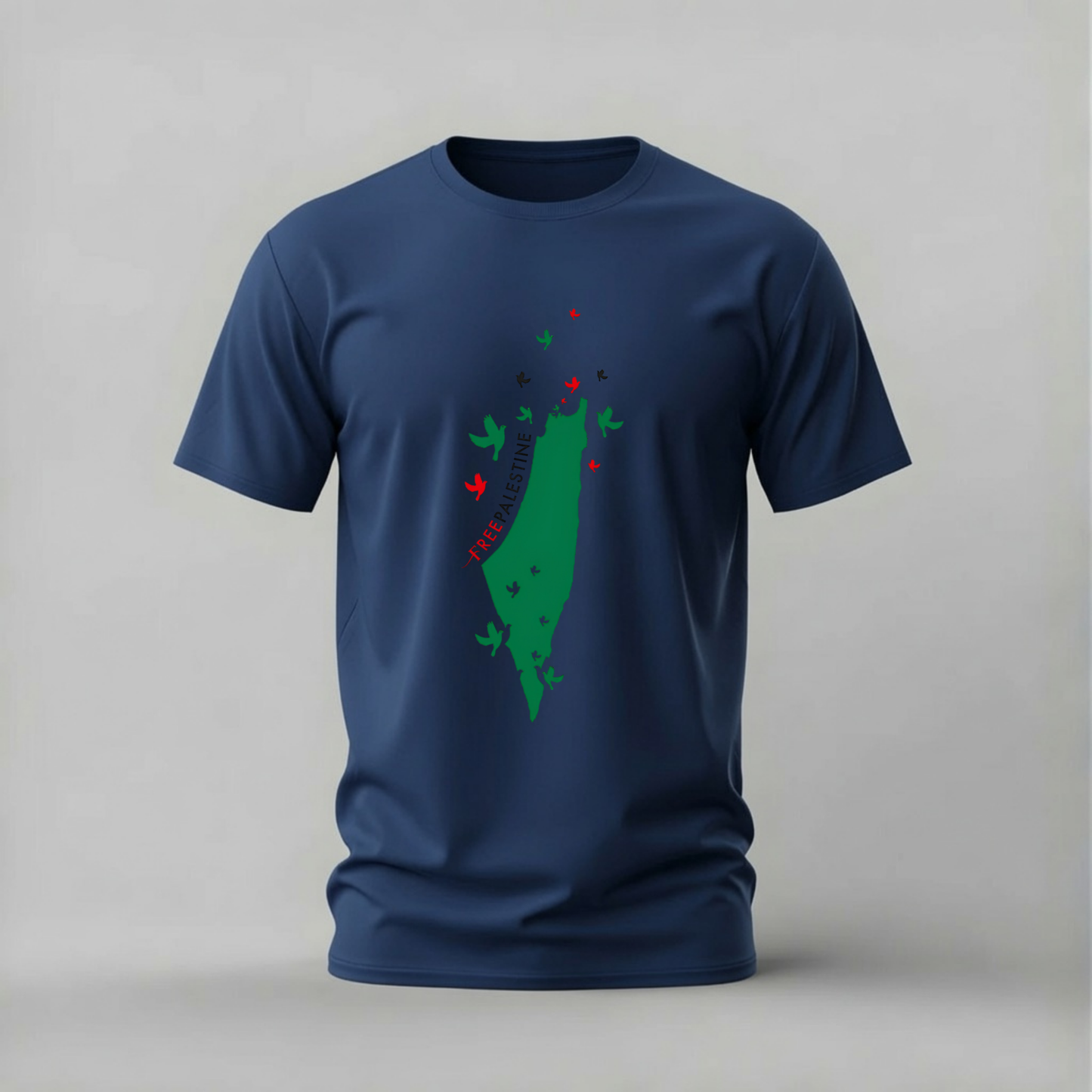 FREE PALESTINE Map Graphic T-Shirt