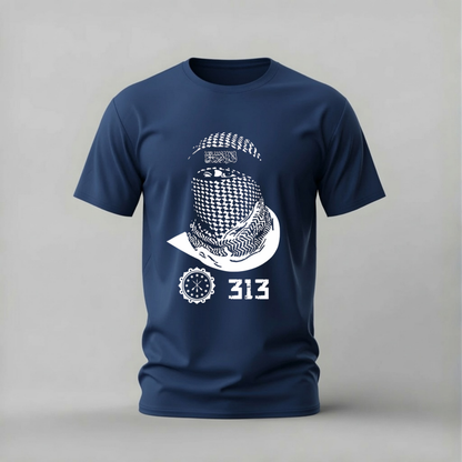 313 KEFFIYEH Arabic Graphic T-Shirt