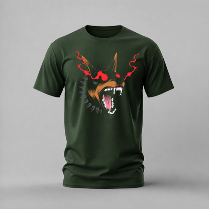 FIERCE SPIKED DOBERMAN Graphic T-Shirt