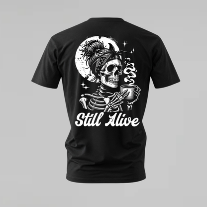 STILL ALIVE Skeleton Graphic T-Shirt