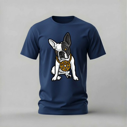 FRENCH BULLDOG Gear Necklace Graphic T-Shirt