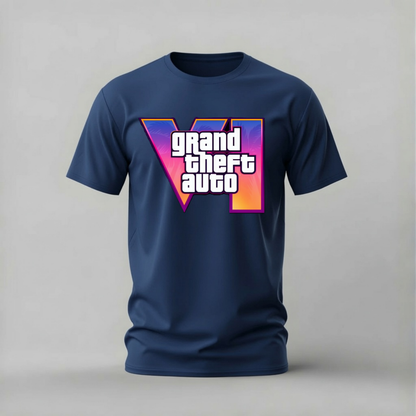 GRAND THEFT AUTO VI Logo Graphic T-Shirt