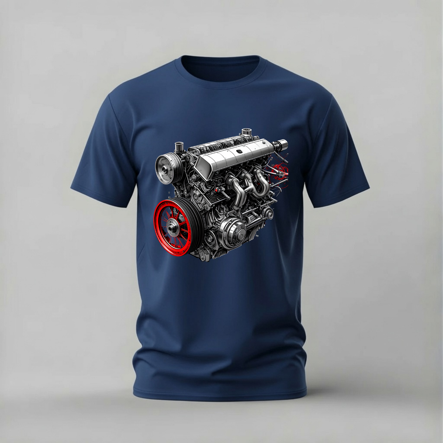 CAR ENGINE Detailed Graphic T-Shirt