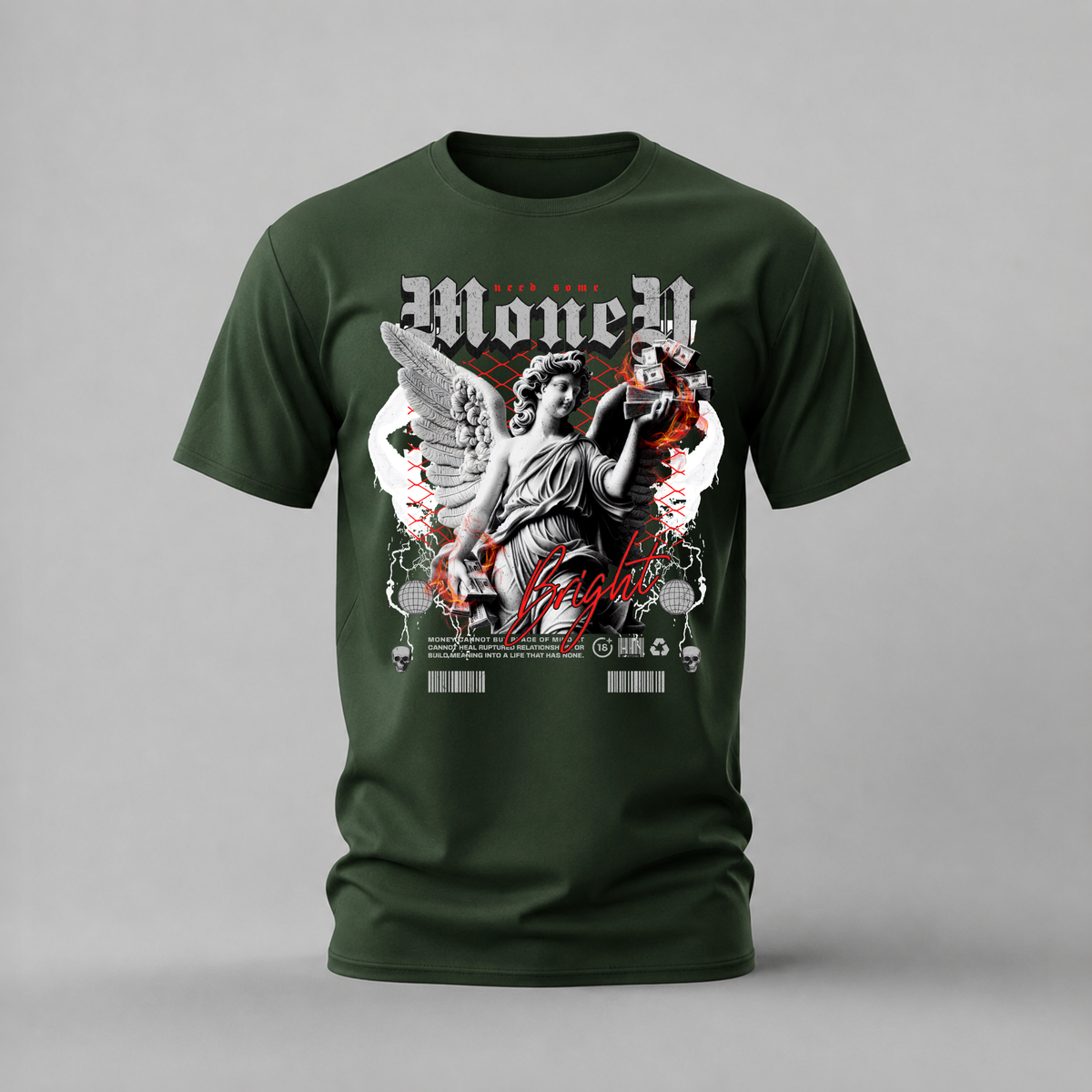 NEED SOME MONEY BRIGHT Graphic T-Shirt