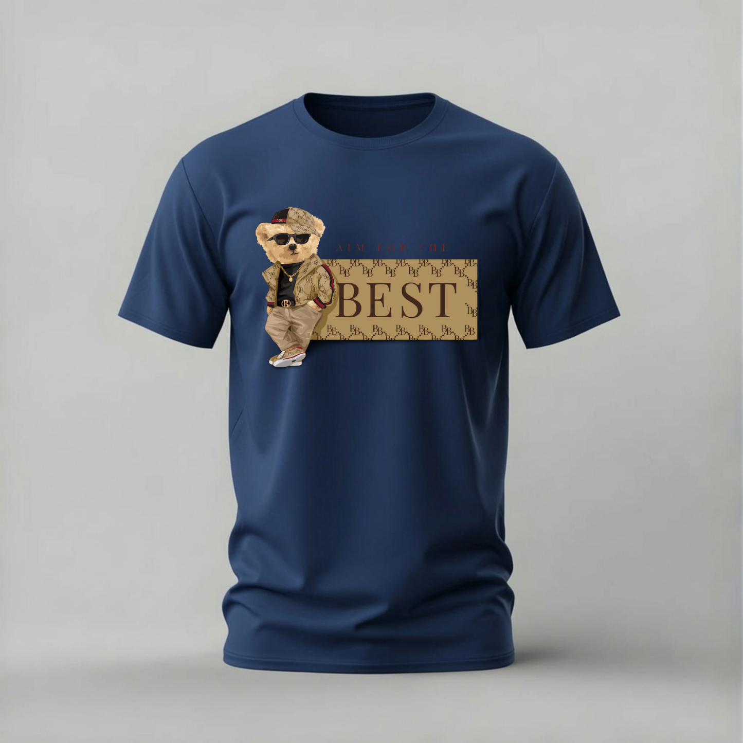 AIM FOR THE BEST Teddy Graphic T-Shirt