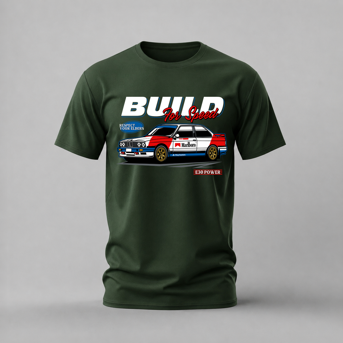 BUILD FOR SPEED E30 Graphic T-Shirt