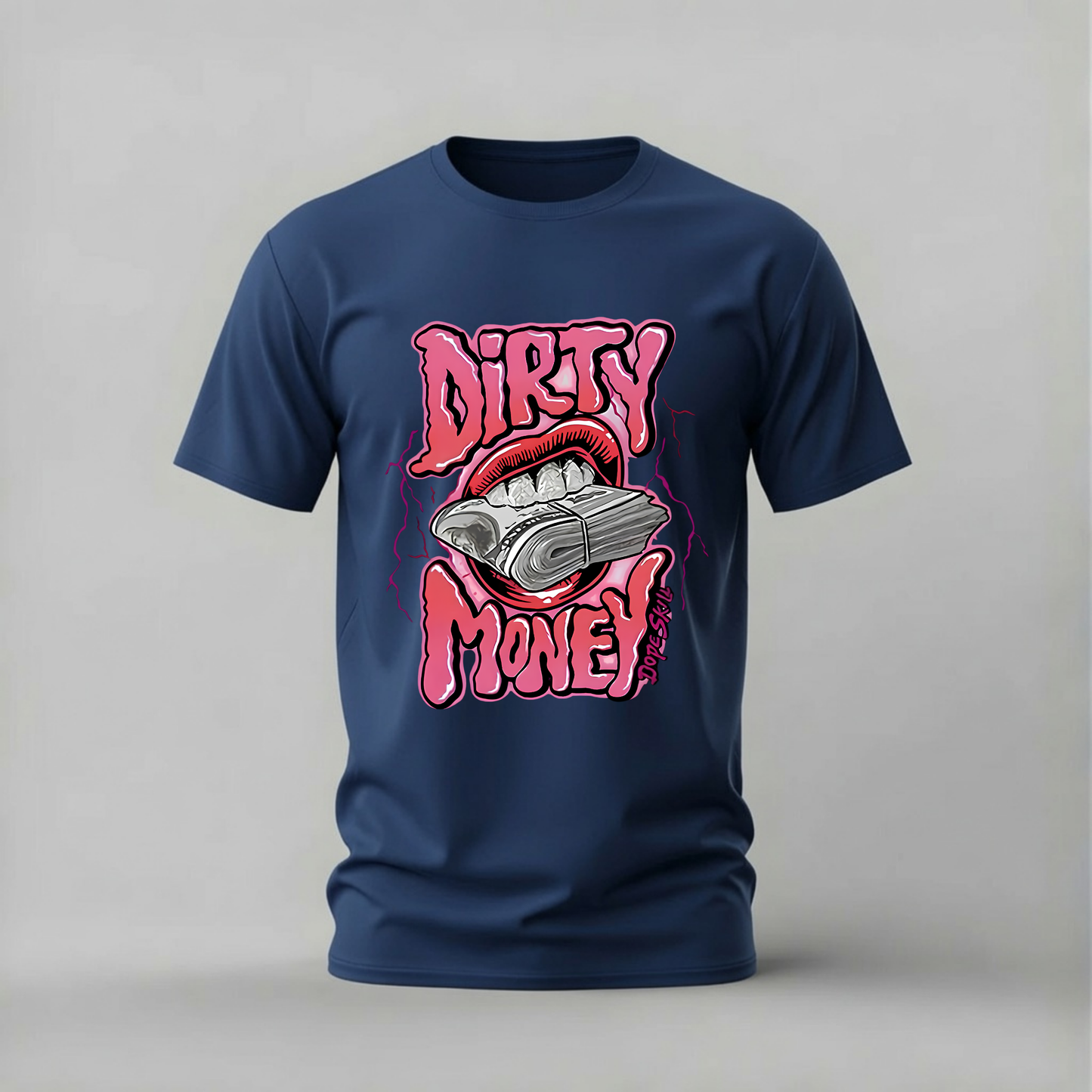 DIRTY MONEY Lips Graphic T-Shirt