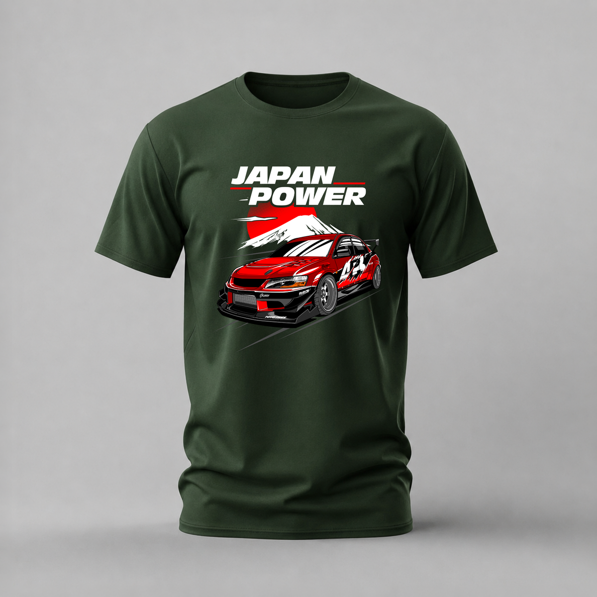 RED MITSUBISHI EVO Graphic T-Shirt