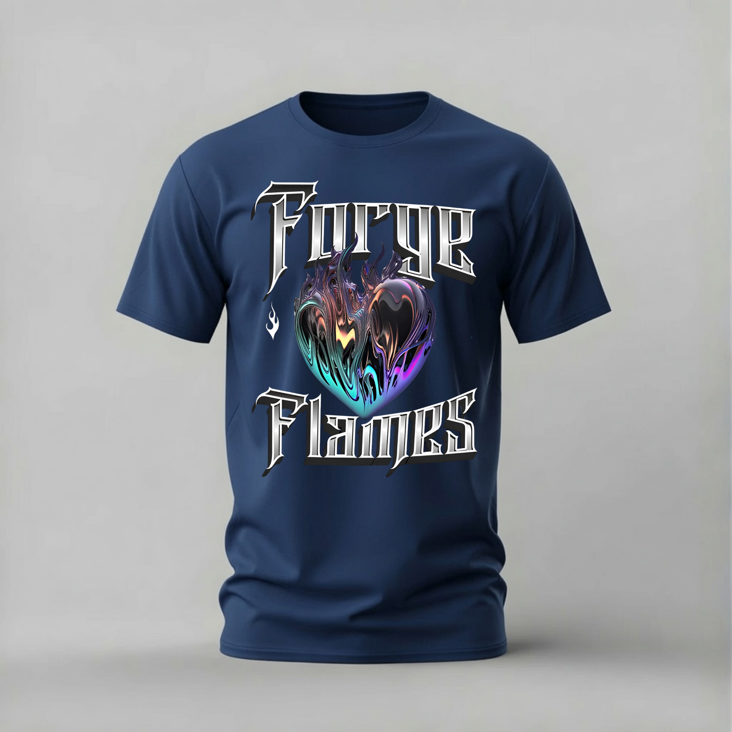 FORGE FLAMES Heart Graphic T-Shirt