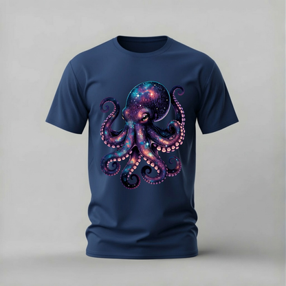 GALAXY OCTOPUS Graphic T-Shirt