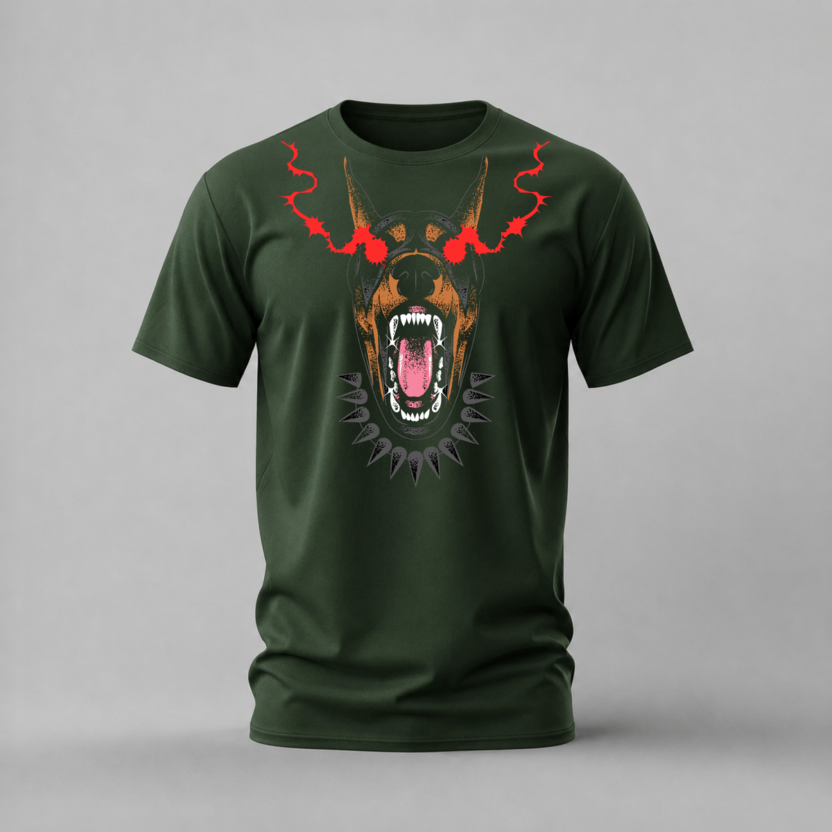 SPIKED DOBERMAN Graphic T-Shirt