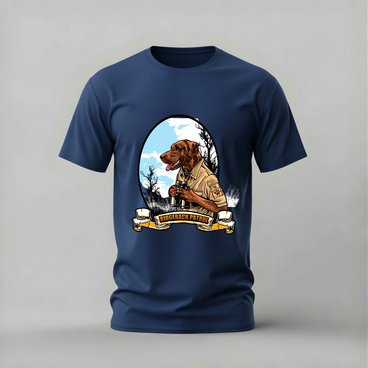 RIDGEBACK PATROL Dog Graphic T-Shirt