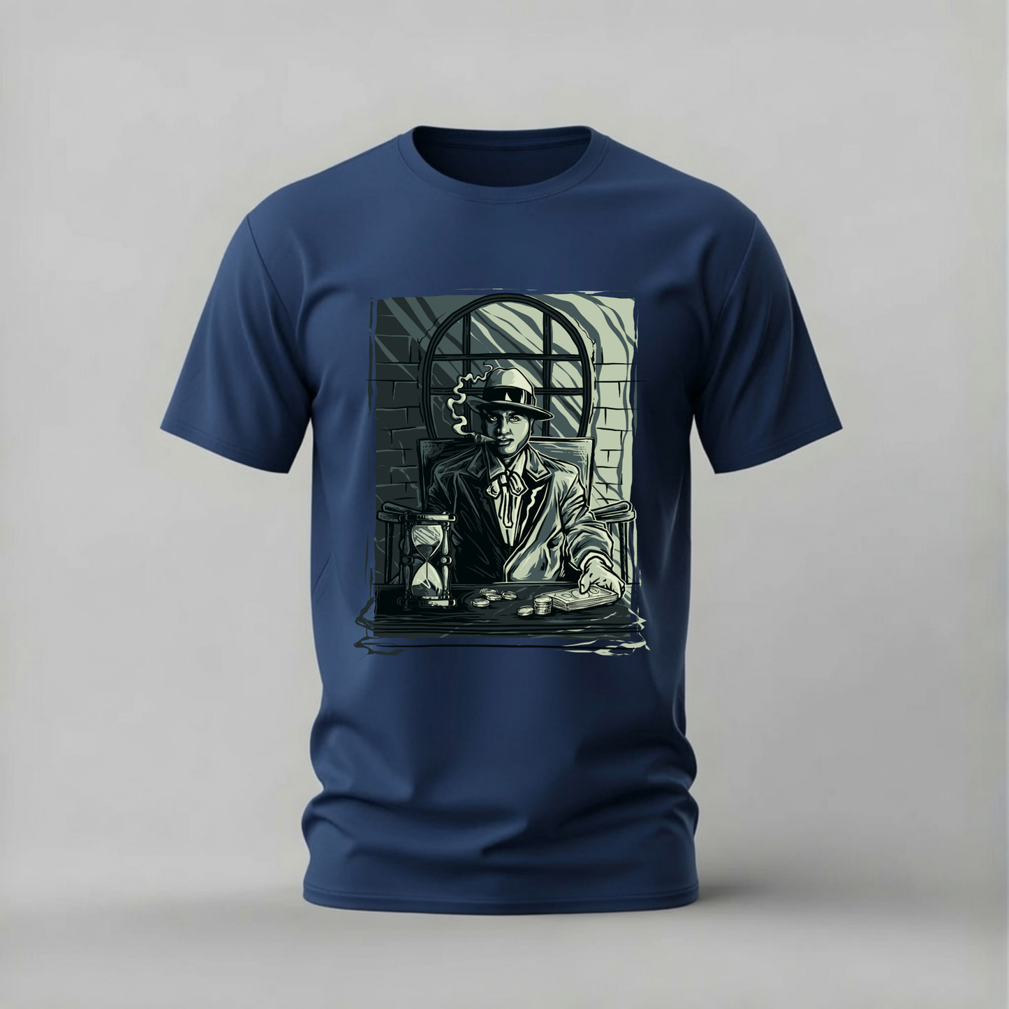 NOIR GANGSTER Money Graphic T-Shirt
