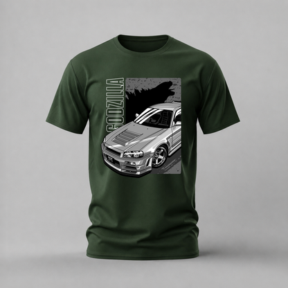 GODZILLA SHADOW GT-R Graphic T-Shirt