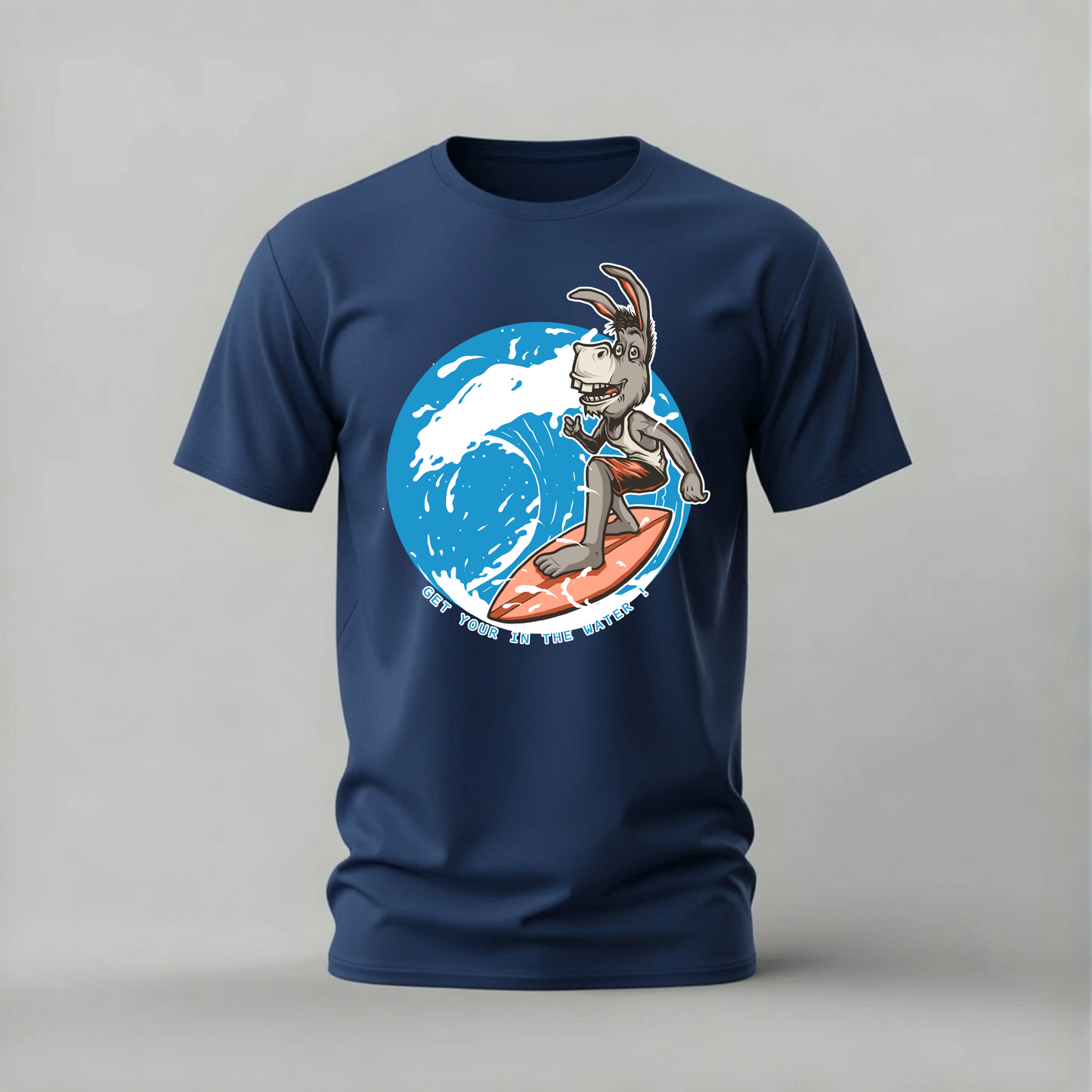 SURFING DONKEY Graphic T-Shirt