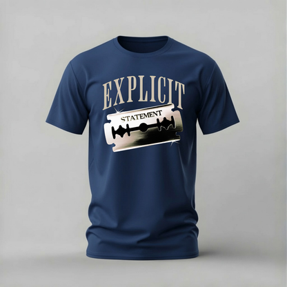 EXPLICIT STATEMENT Razor Graphic T-Shirt