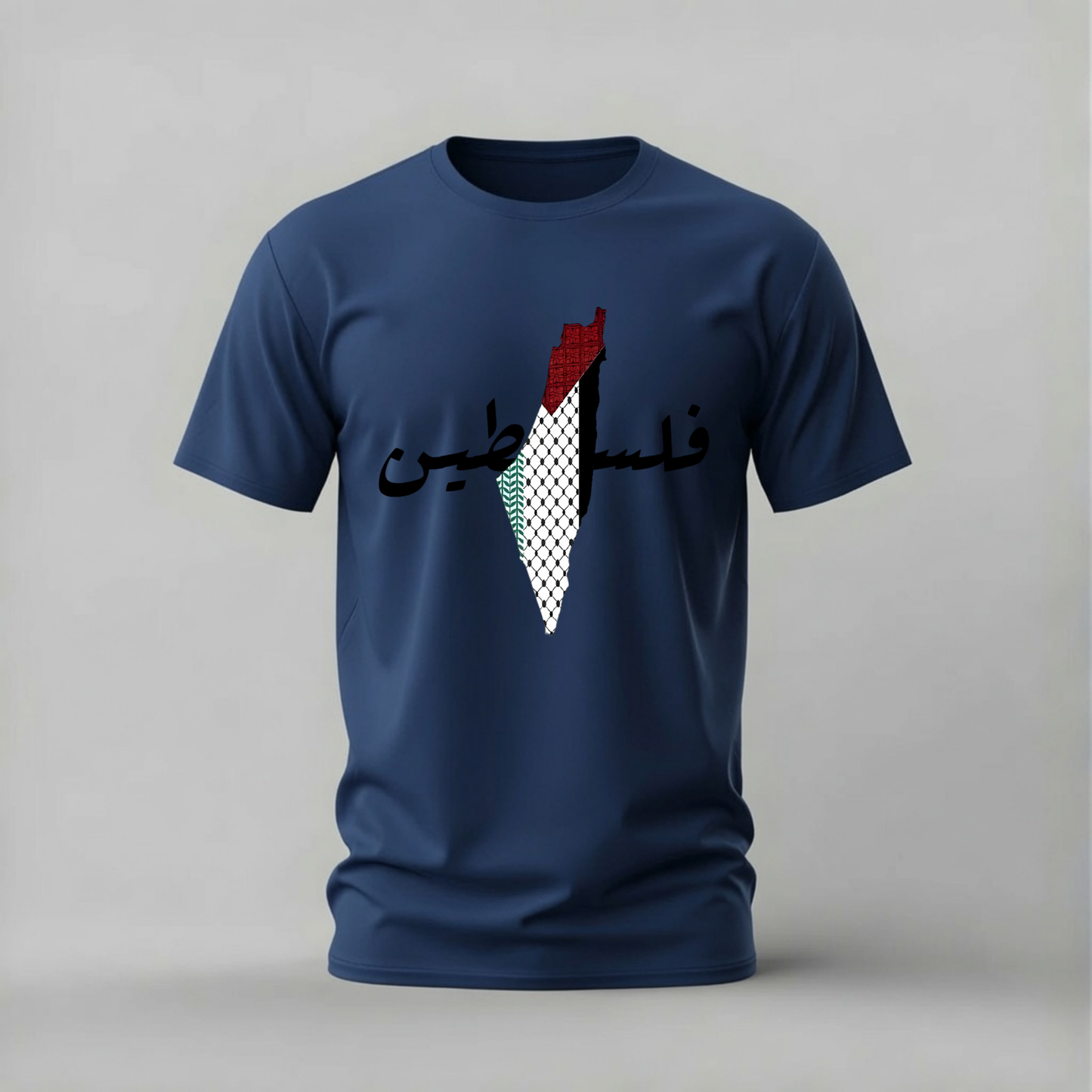 PALESTINE Keffiyeh Map Graphic T-Shirt