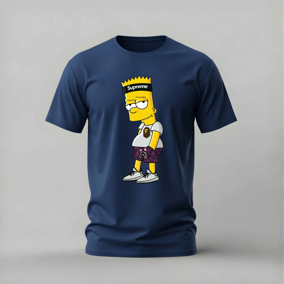 BART SUPREME BAPE Graphic T-Shirt
