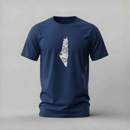 PALESTINE Map Graphic T-Shirt