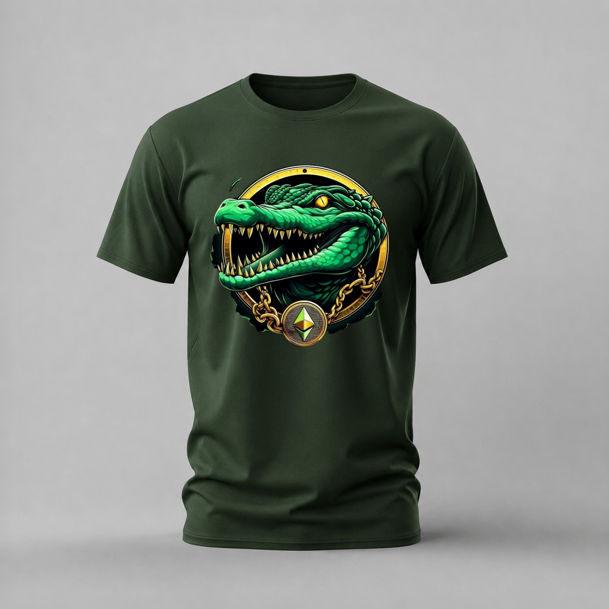 CRYPTO CROCODILE Graphic T-Shirt