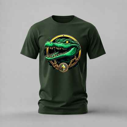 CRYPTO CROCODILE Graphic T-Shirt