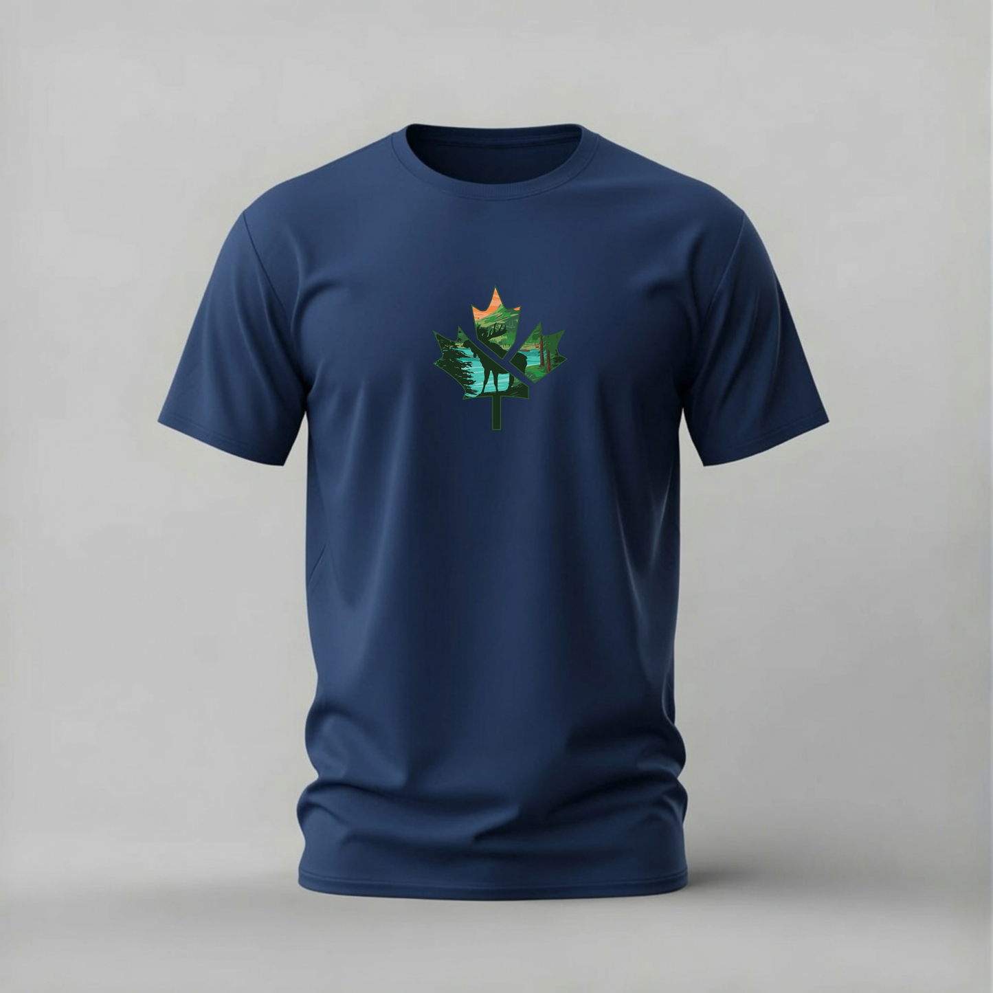 CANADA Maple Leaf Landscape Graphic T-Shirt