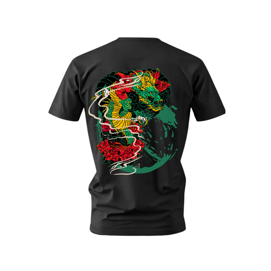 Japanese Dragon Tattoo Art Streetwear T-Shirt