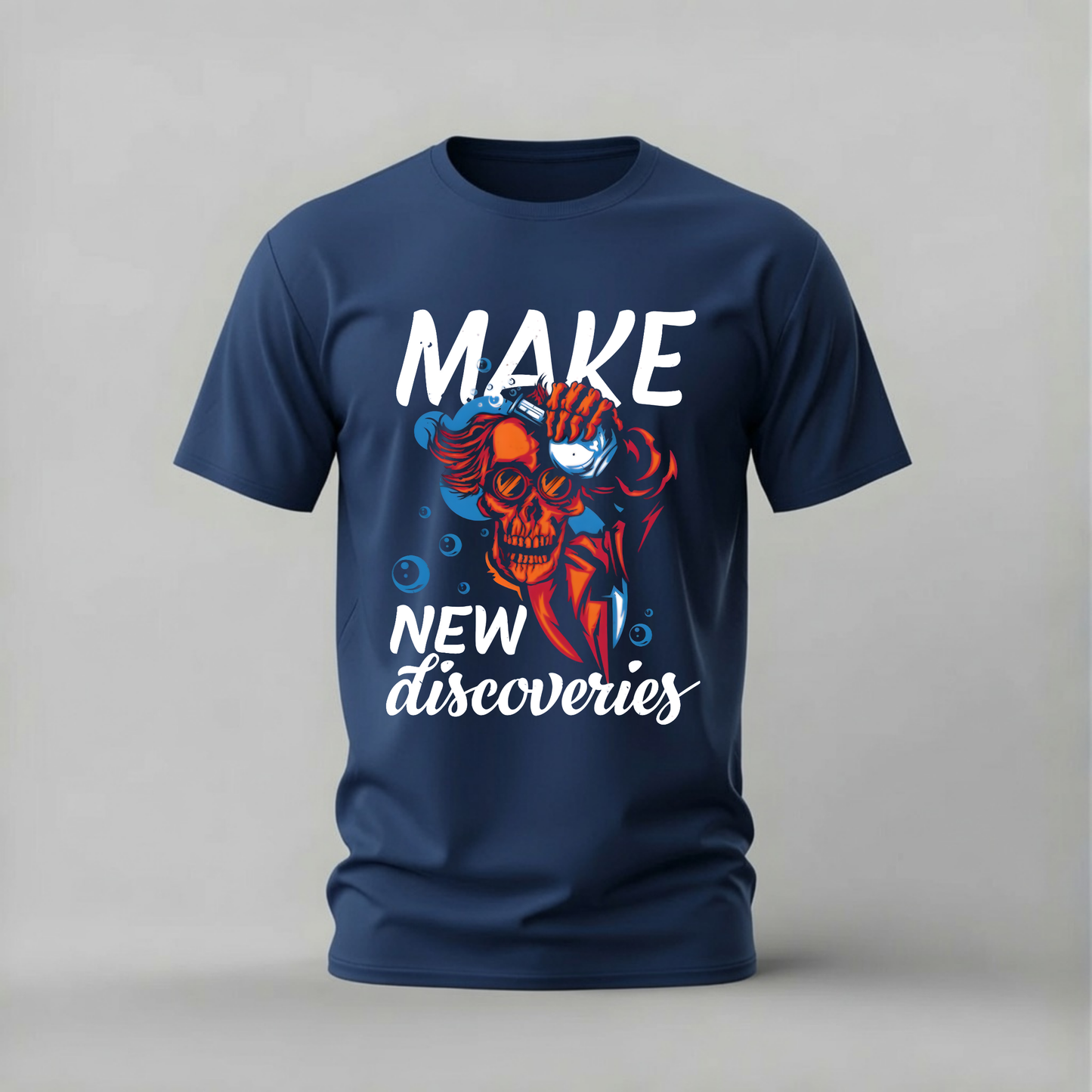 MAKE NEW DISCOVERIES Skull Graphic T-Shirt