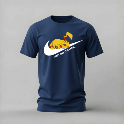 PIKACHU Just Do It Later Graphic T-Shirt