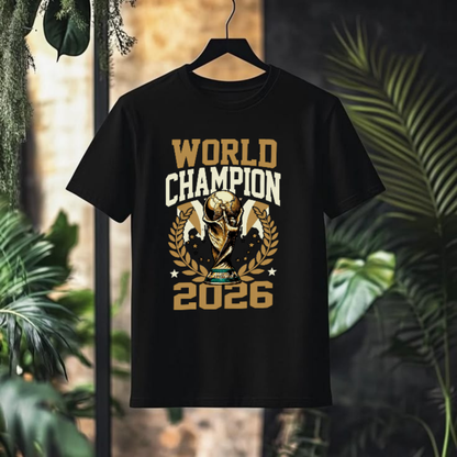 WORLD CHAMPION 2026 Trophy Graphic T-Shirt