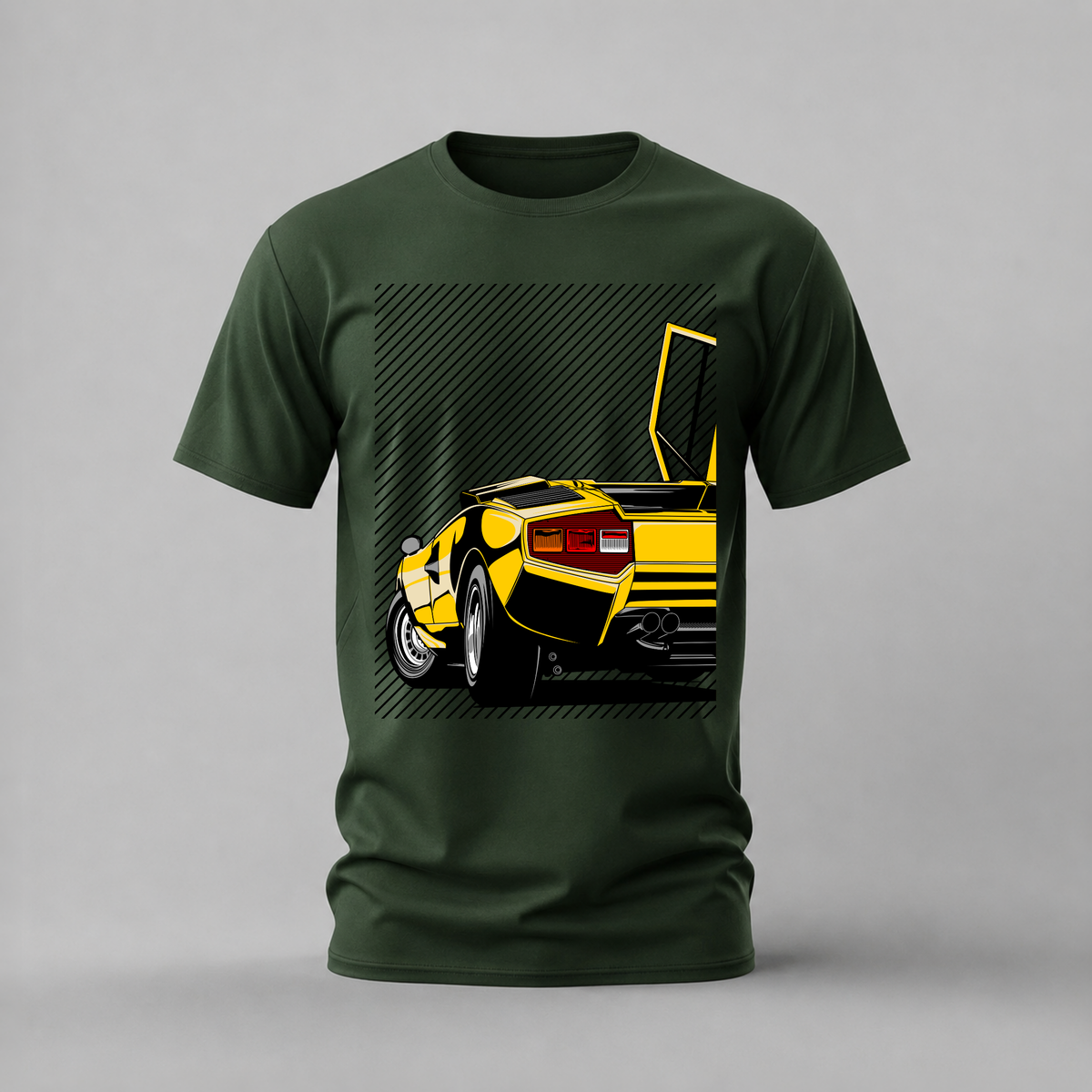 YELLOW LAMBORGHINI COUNTACH Graphic T-Shirt