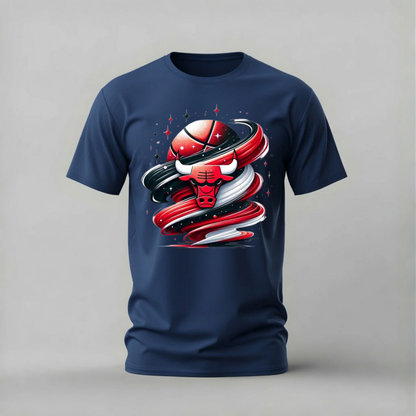CHICAGO BULLS Swirl Graphic T-Shirt