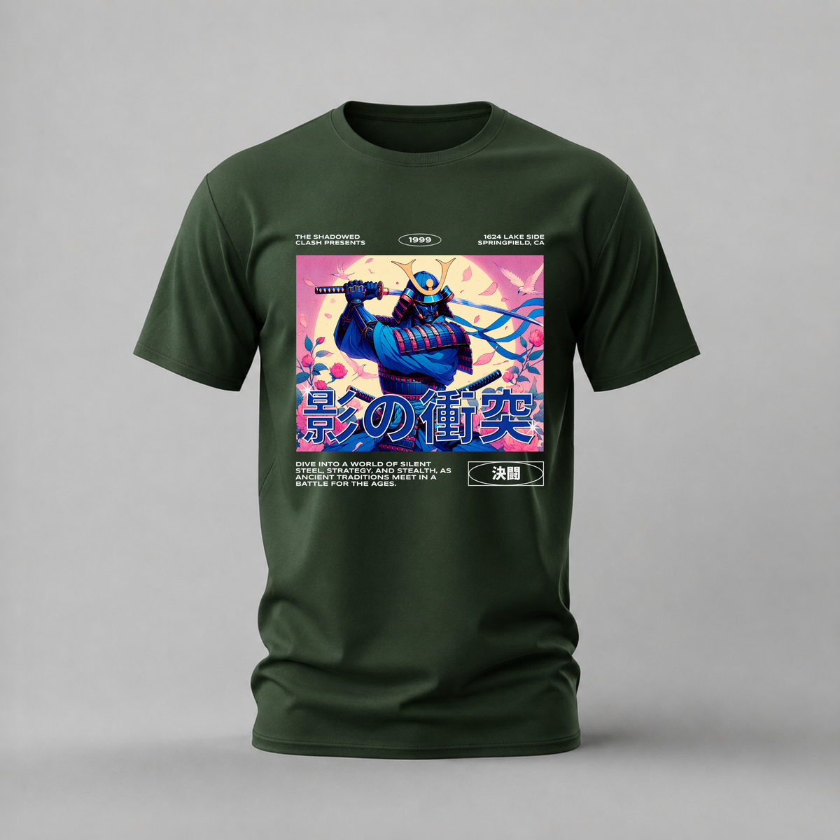 SHADOWED CLASH Graphic T-Shirt