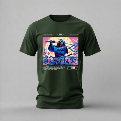 SHADOWED CLASH Graphic T-Shirt