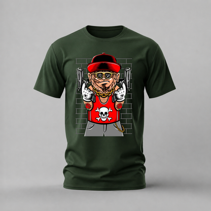 GANGSTER MONKEY Graphic T-Shirt