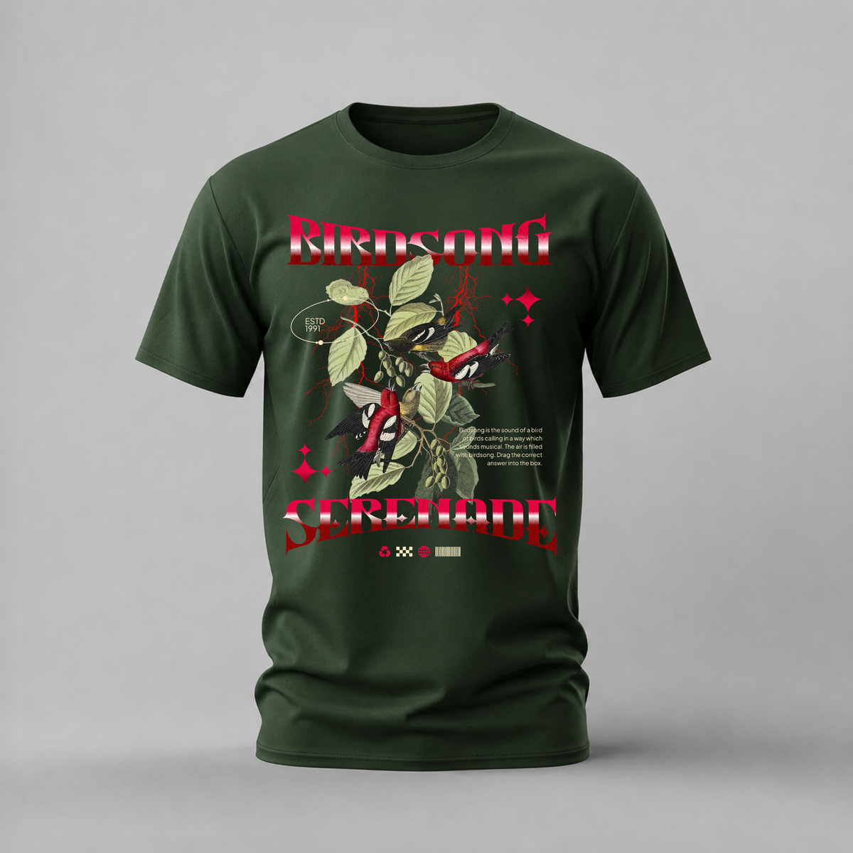 BIRDSONG SERENADE Graphic T-Shirt