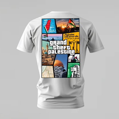 GRAND THEFT PALESTINE Graphic T-Shirt