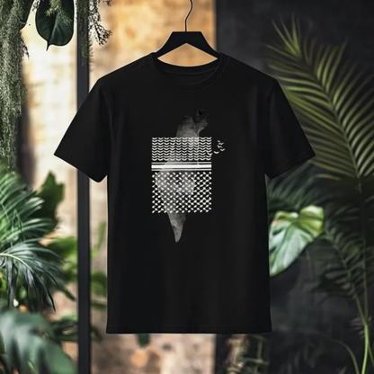 PALESTINE MAP Symbolic Graphic T-Shirt