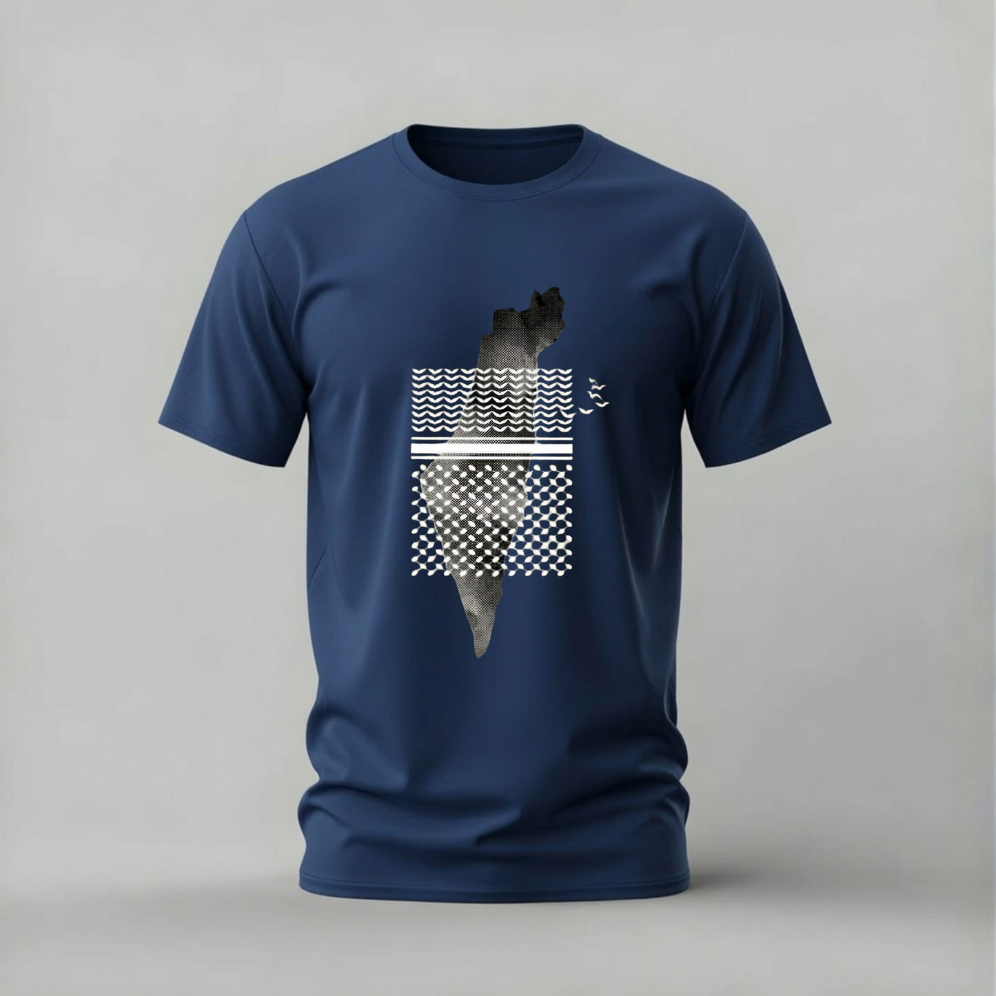 PALESTINE MAP Pattern Graphic T-Shirt