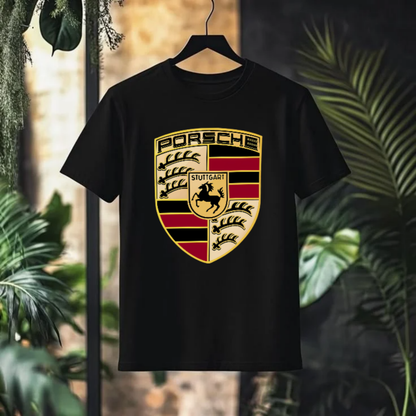 PORSCHE Crest Logo Graphic T-Shirt