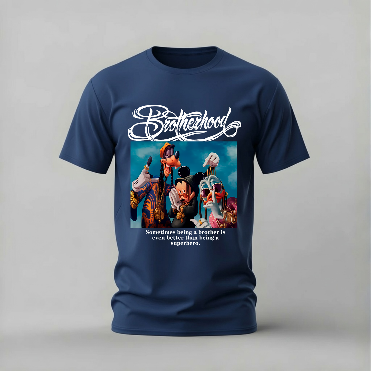 BROTHERHOOD Disney Characters Graphic T-Shirt