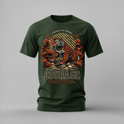 STRENGTH IN STRIPES TIGER Graphic T-Shirt