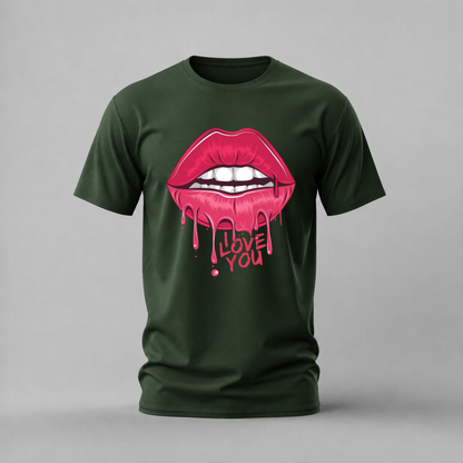 I LOVE YOU LIPS Graphic T-Shirt
