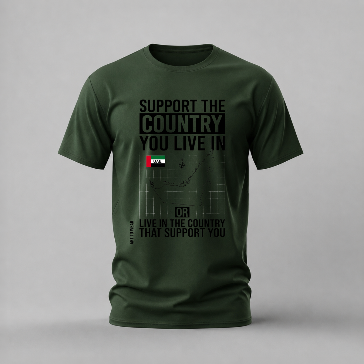 UAE SUPPORT THE COUNTRY Graphic T-Shirt