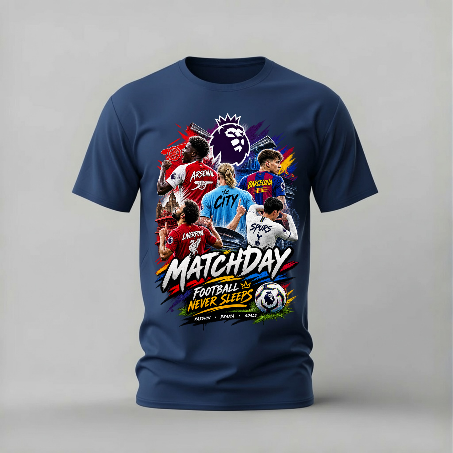 MATCHDAY FOOTBALL NEVER SLEEPS Graphic T-Shirt